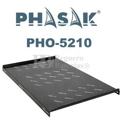 Bandeja fija frontal Rack 1U 1000mm | Phasak PHO-5210